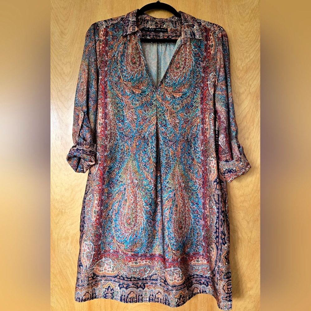 Zara Boho Paisley Dress